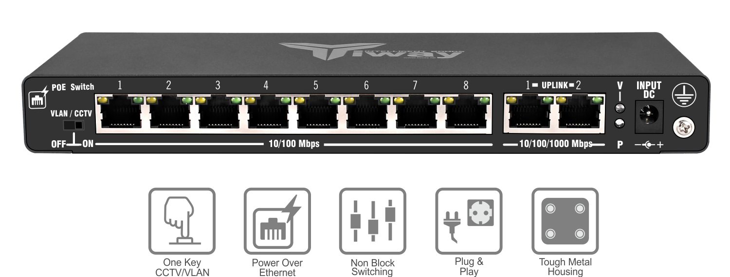 8 Port PoE - With Table Replace